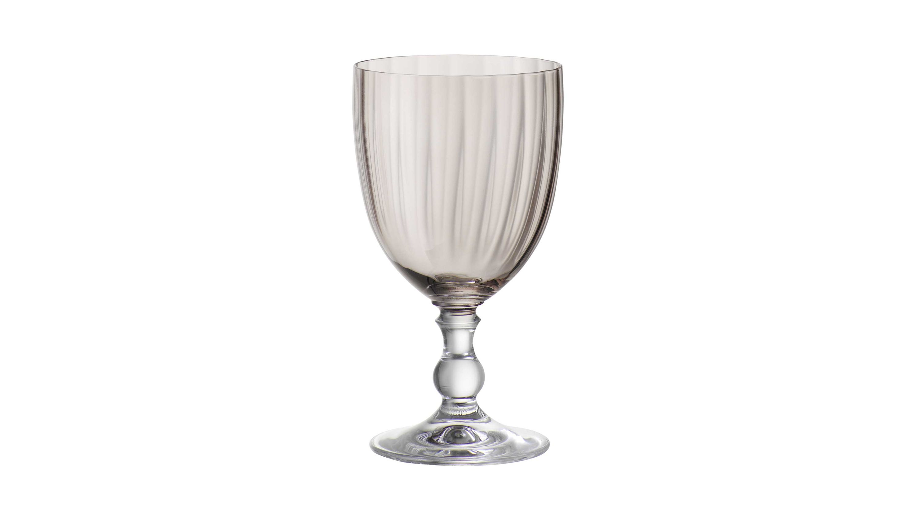 BOHEMIA Cristal Rotweinglas Georgia rauchbraunes Kristallglas - ca. 350 ml