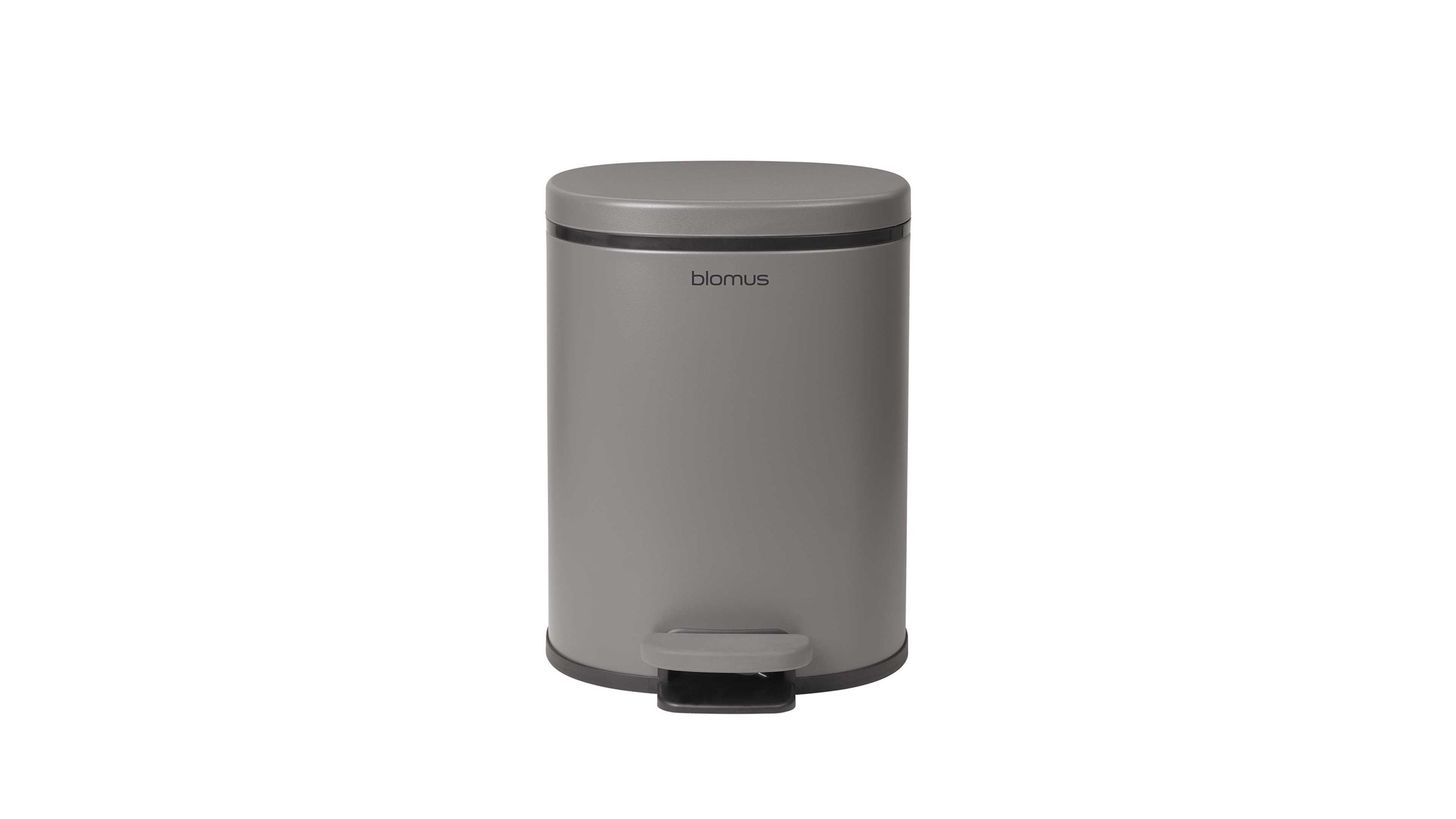 blomus Kosmetikeimer Para braungrauer Stahl  ca. 5 Liter