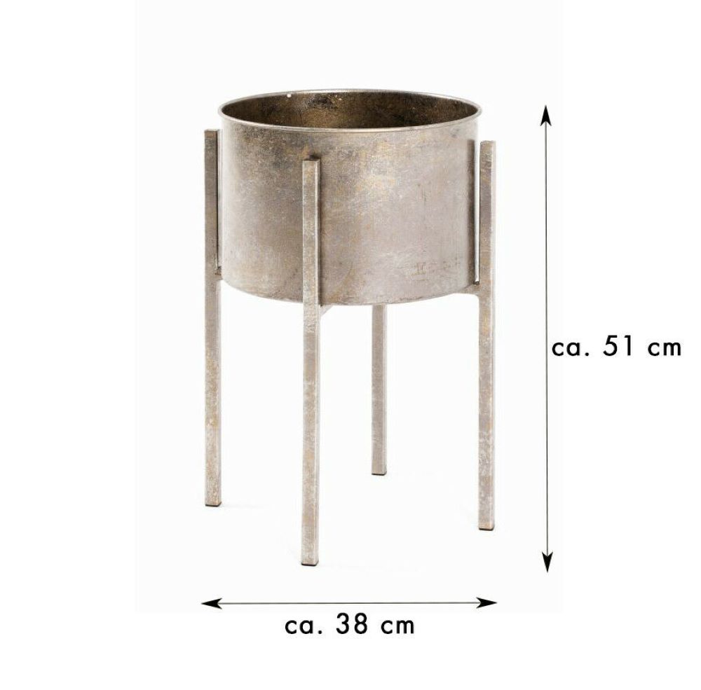 Blumensäule Antikbronze ca 51 x 38 cm Blumenständer Blumentopf Säule Dekosäule