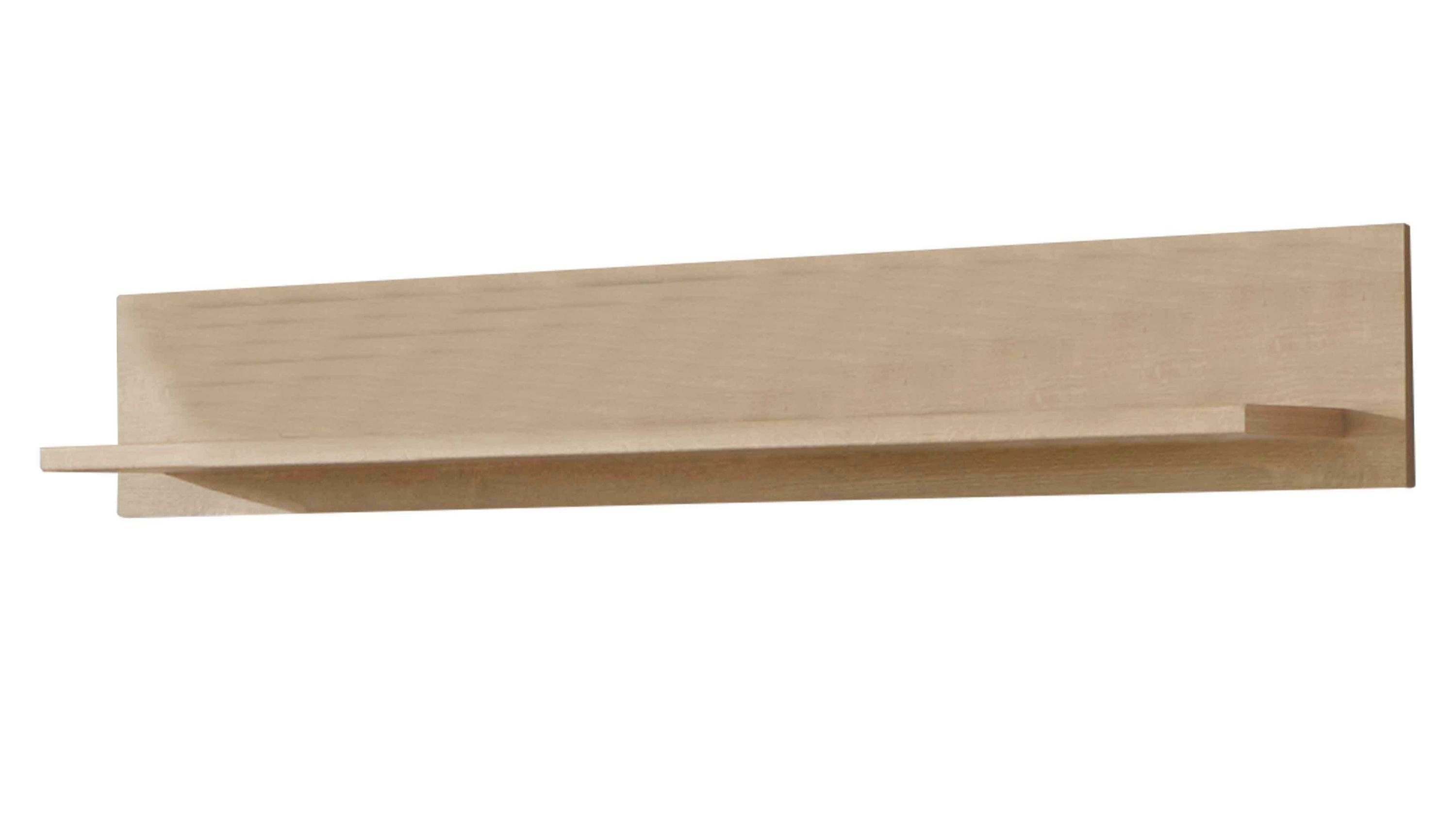Wandboard in heller Holzoptik mit Ablagefläche Rechteckiges Wandboard mit einer Ablagefläche in heller Holzoptik