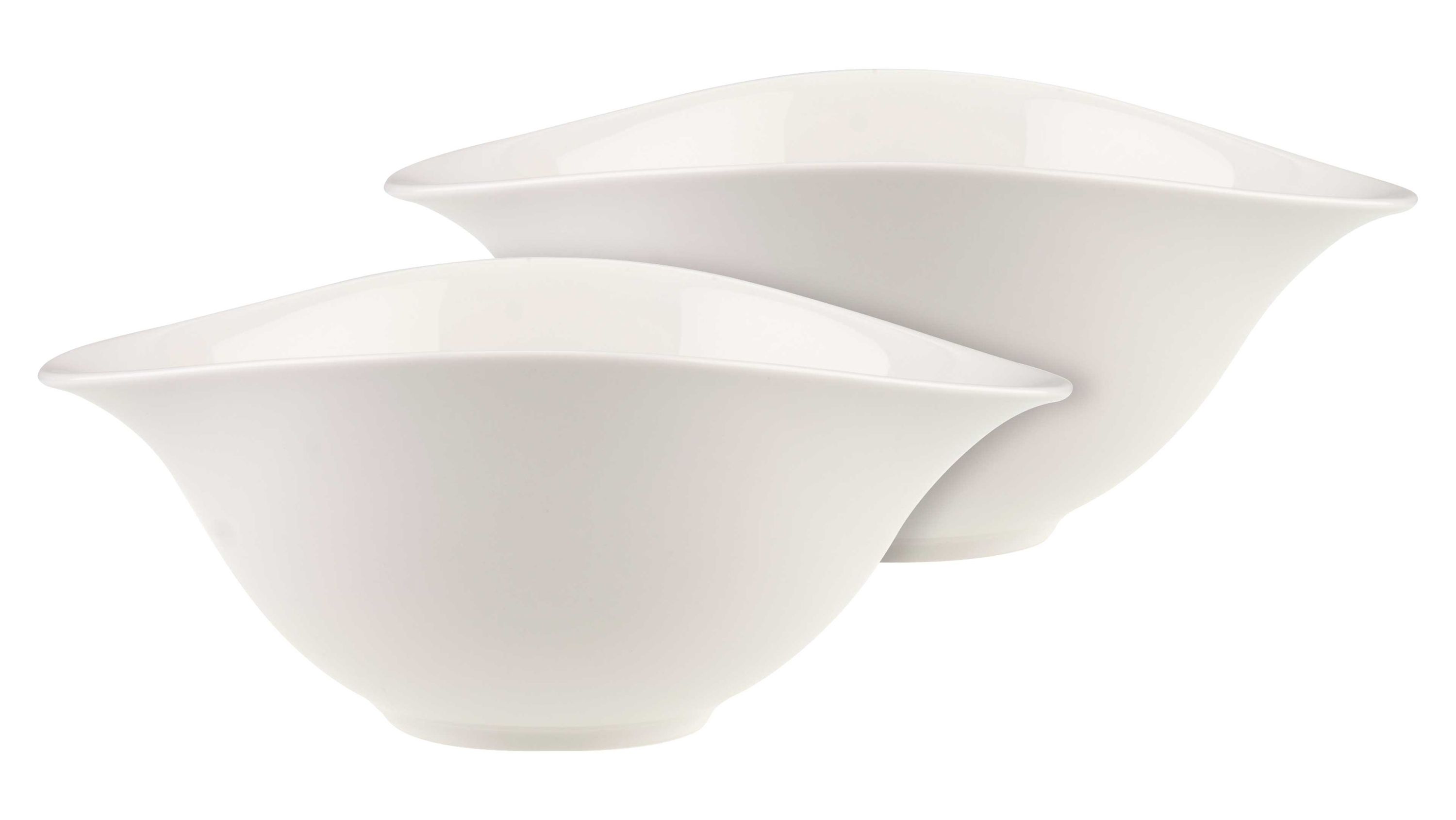 Villeroy & Boch Vapiano Salatschalen-Set weißes Premium-Porzellan - zweiteilig
