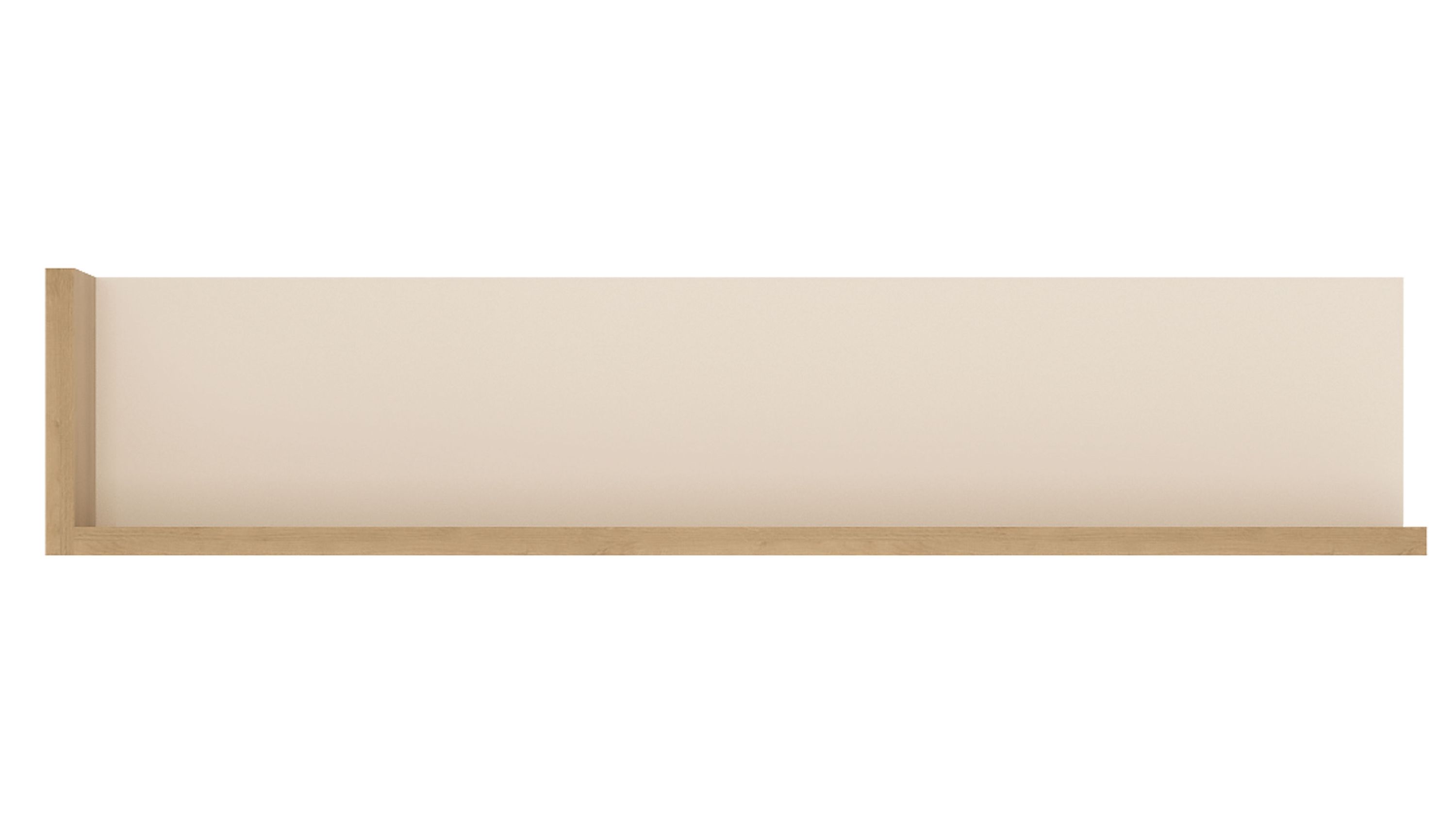 Wandboard mit weißer Rückwand und hellem Holzrahmen in rechteckiger Form