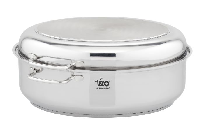 ELO Edelstahlbräter Bräter Edelstahl Silber 41 x 29 x 20 cm ca. 8,6 L Backofenfest