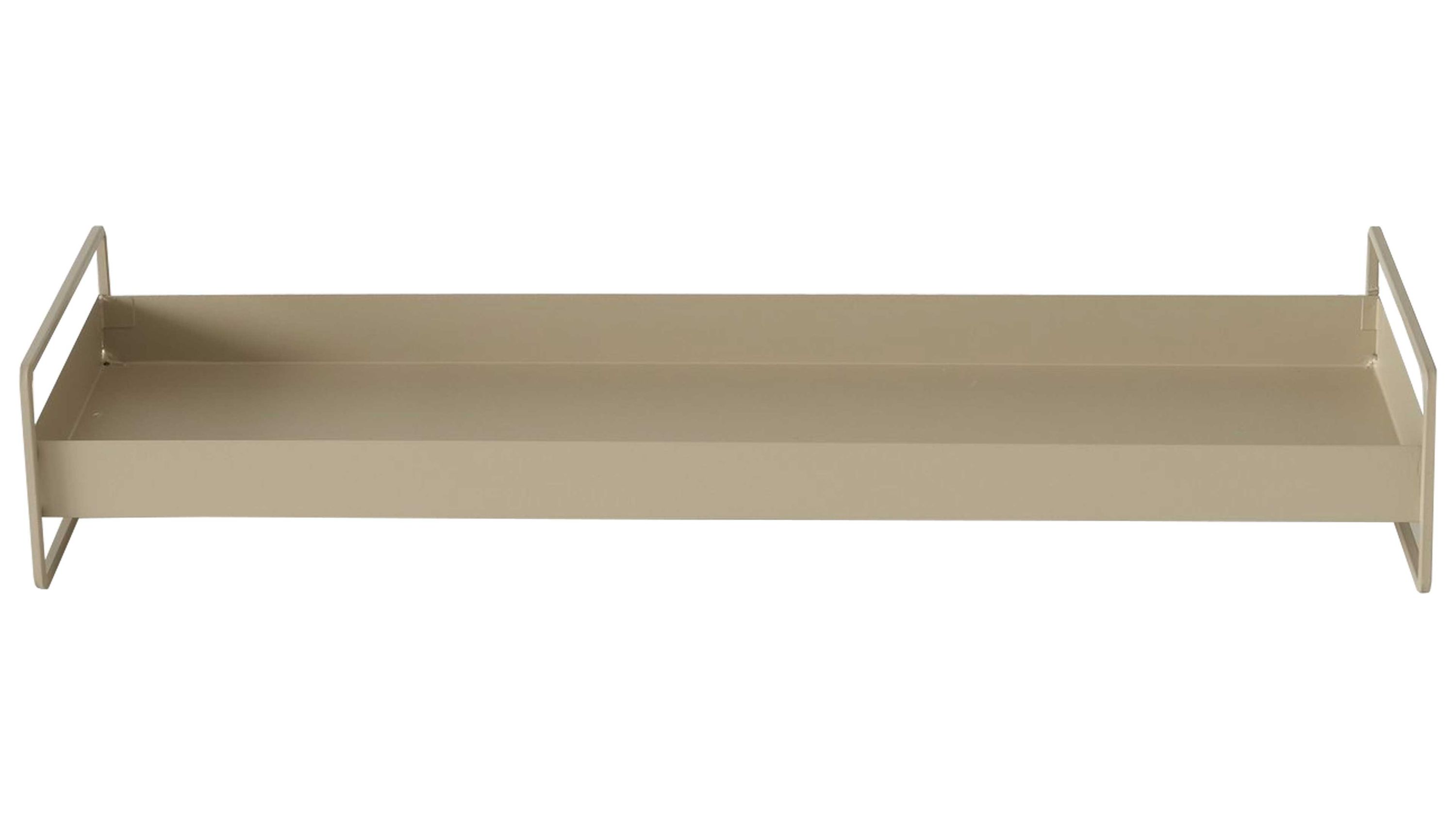 Tablett Wolga beiges Metall - Länge ca. 60 cm