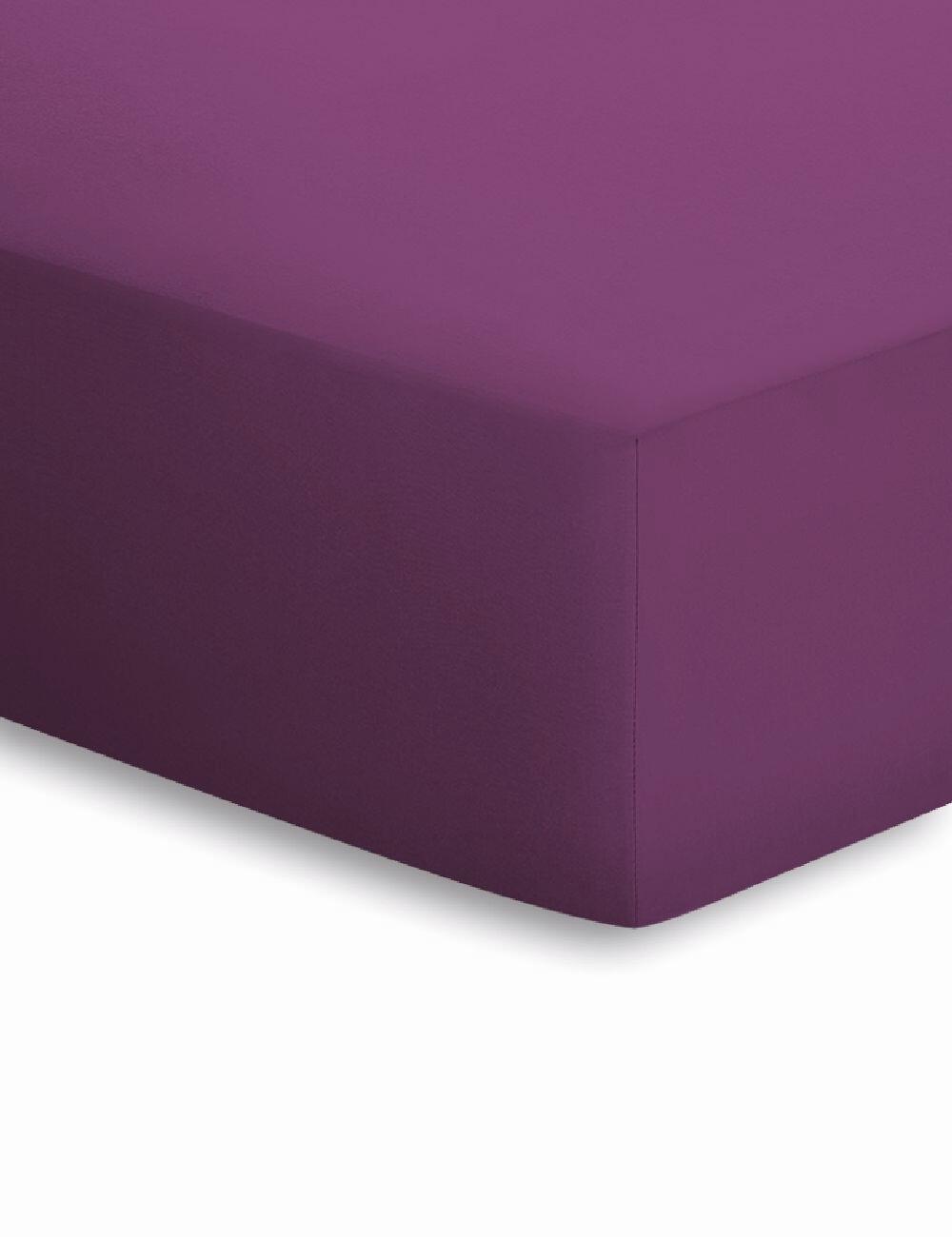 Adam Matheis Schlafgut Jersey-Elasthan Spannbetttuch 160x220 cm Farbe 542 Beere