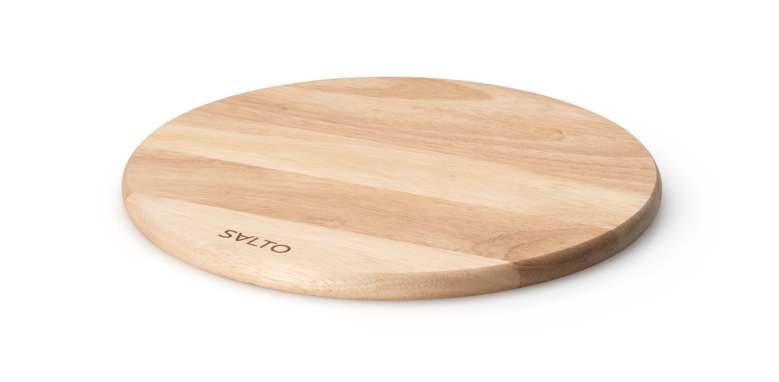 Runder Vesperteller aus Holz mit Gravur