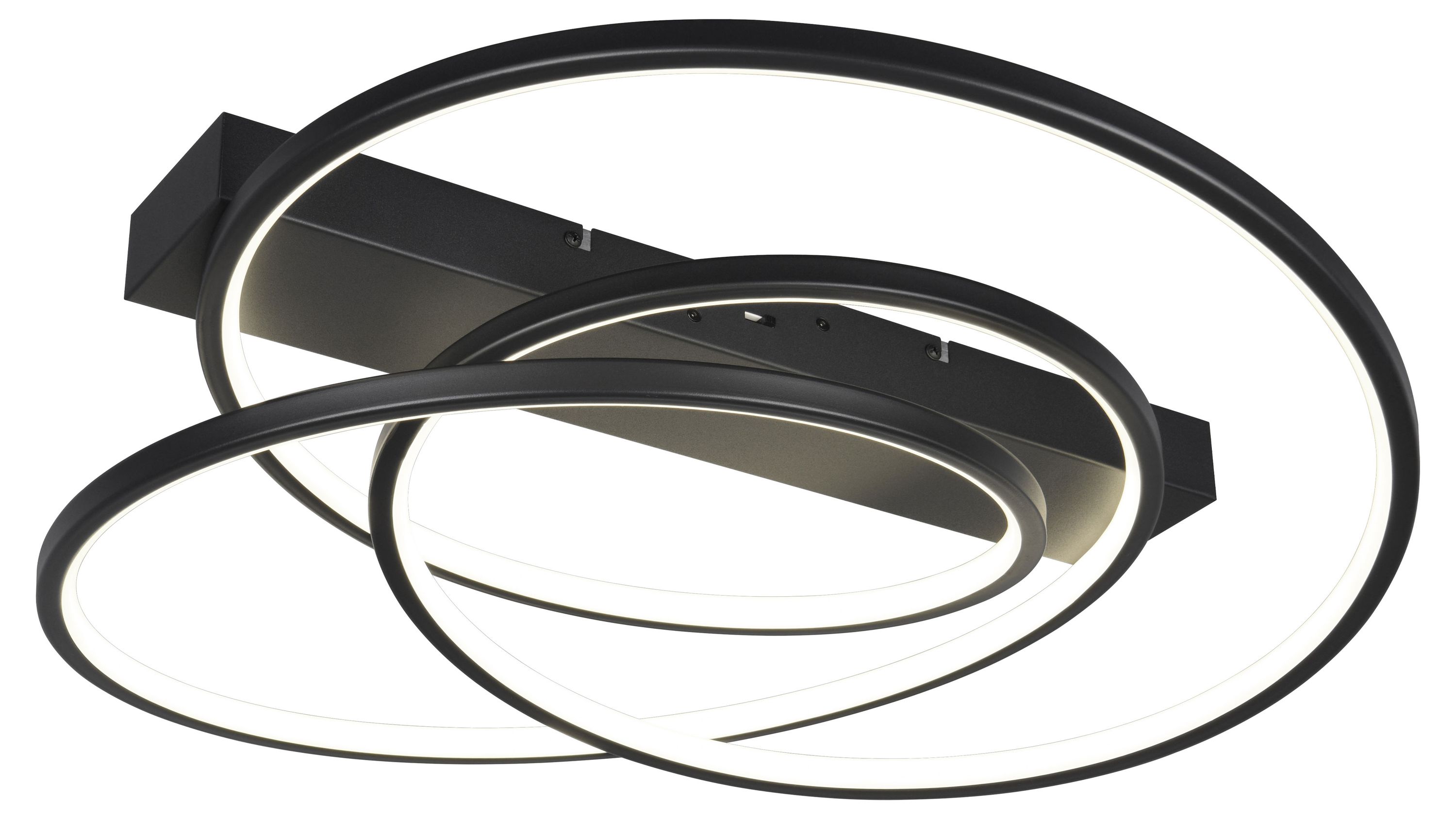 TRIO Deckenlampe Darvin mattschwarzes Metall  ca. 65 x 48 cm
