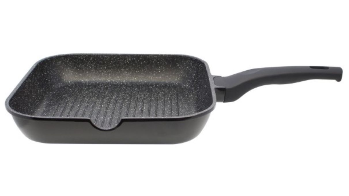 Elo Grillpfanne Siloncast 28 cm schwarz quadratisch Antihaft alle Herdarten