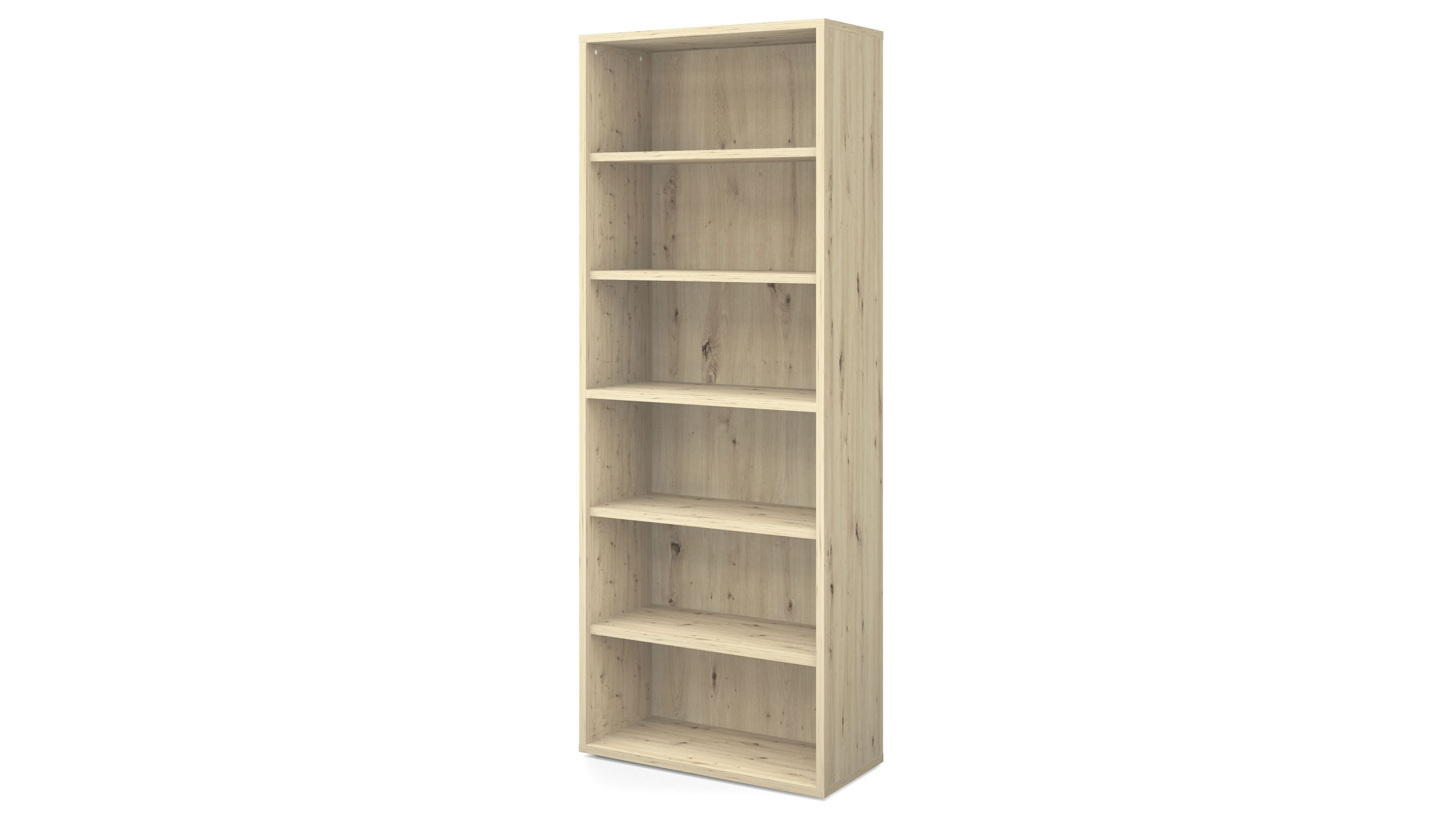 Büroprogramm Big Profi Office - Regal Asteiche - sechs Fächer, ca. 82 x 218 cm