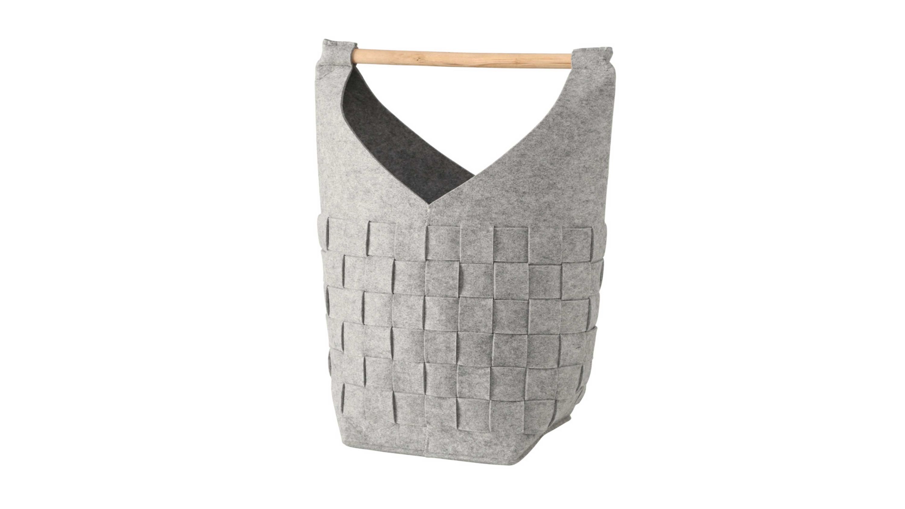 Filztasche Cui hellgrauer Filz  ca. 30 x 65 cm