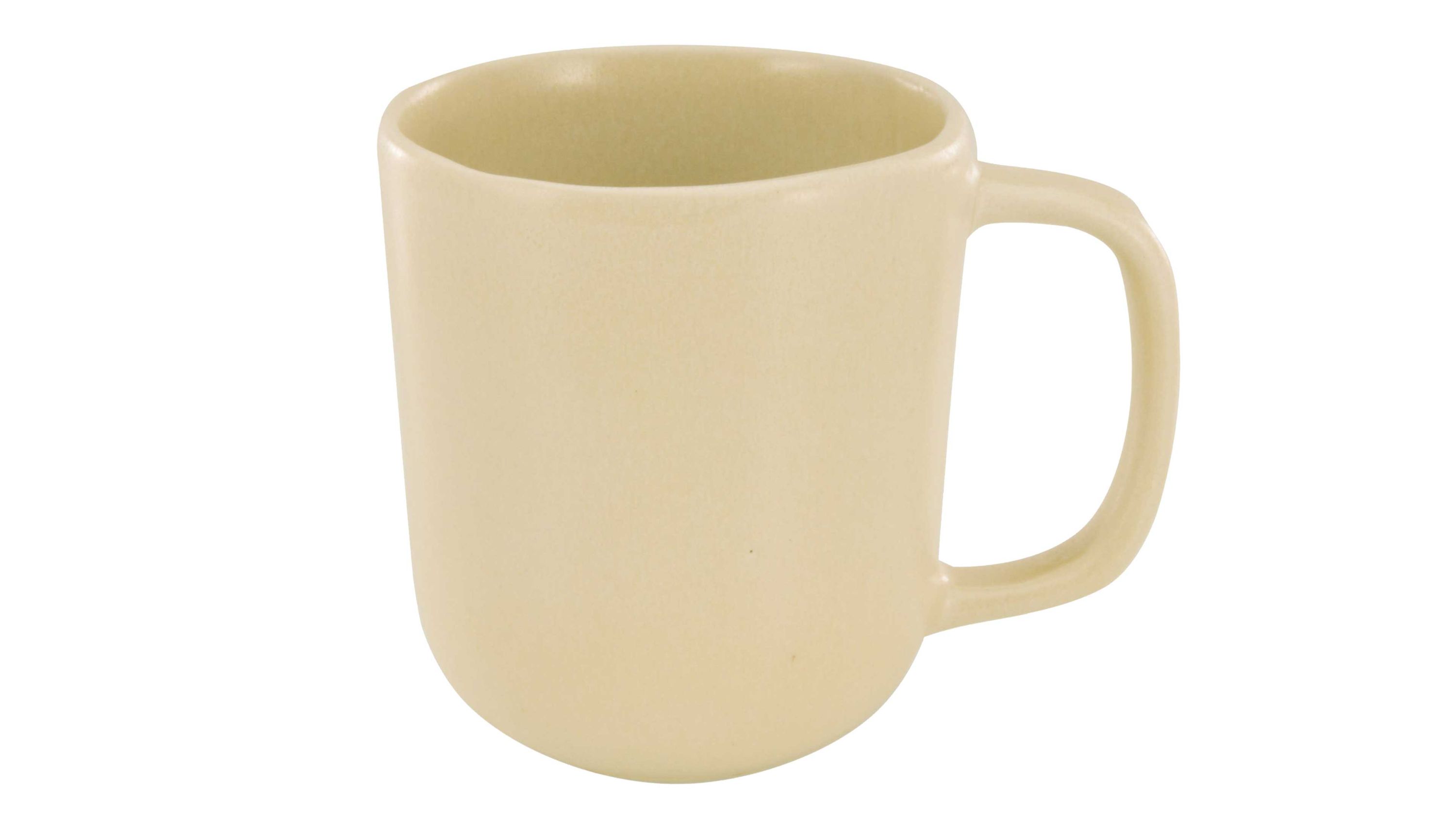 CREATABLE Pietra  Henkelbecher sandfarbenes Steinzeug  ca. 350 ml