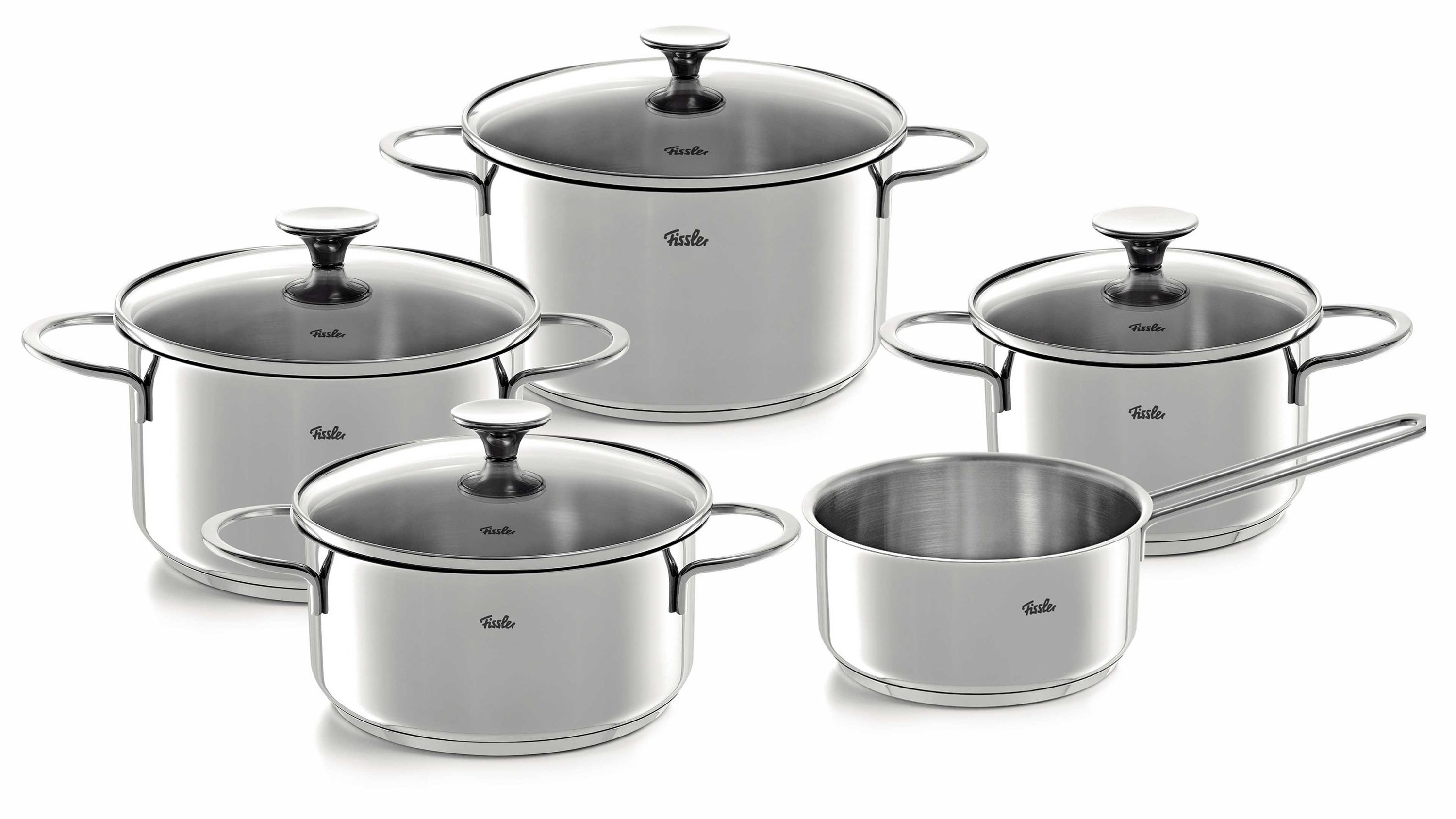 Fissler Kochtopf-Set Copenhagen Edelstahl - fünfteilig