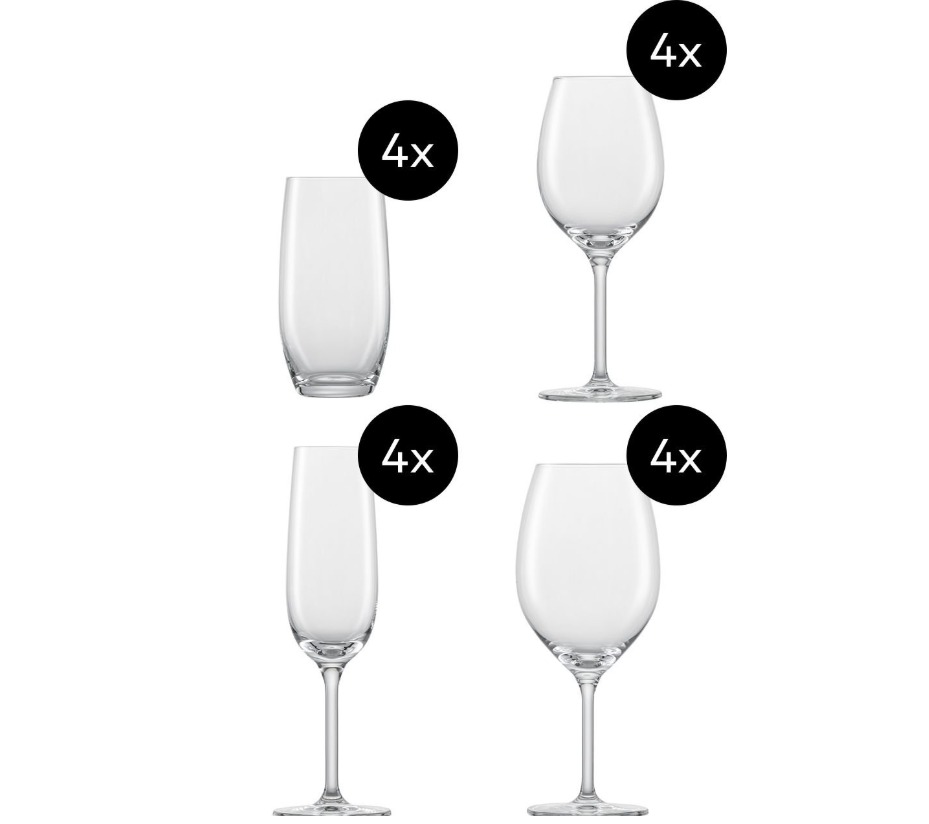 Zwiesel Kristallglas AG Gläser-Set For You Durchsichtig 16-teilig spülmaschinenfest