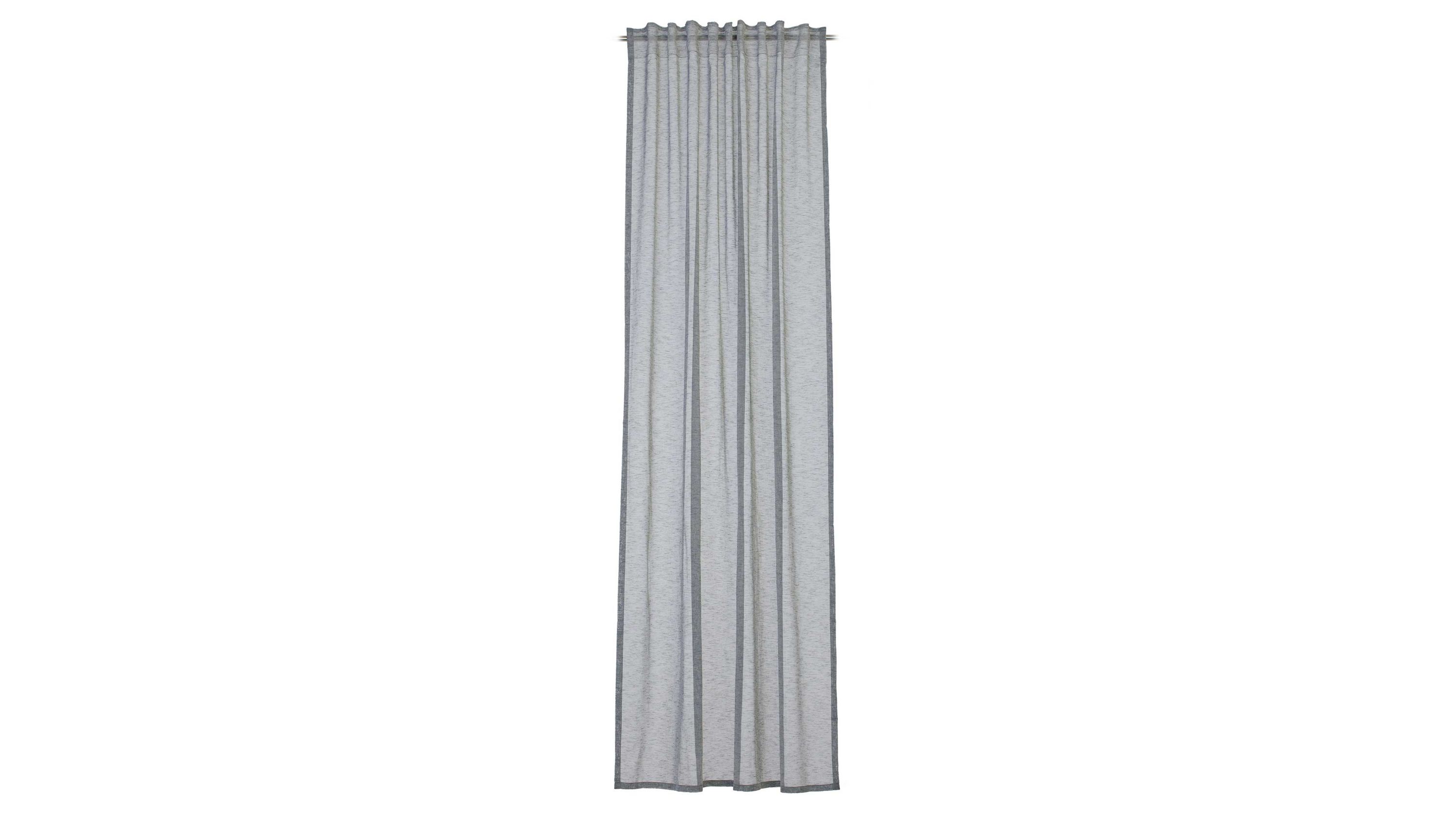 Anthrazitfarbener Schlaufenschal in Leinenoptik Anthrazitfarbener Schlaufenschal mit Leinenoptik und Falten am oberen Rand