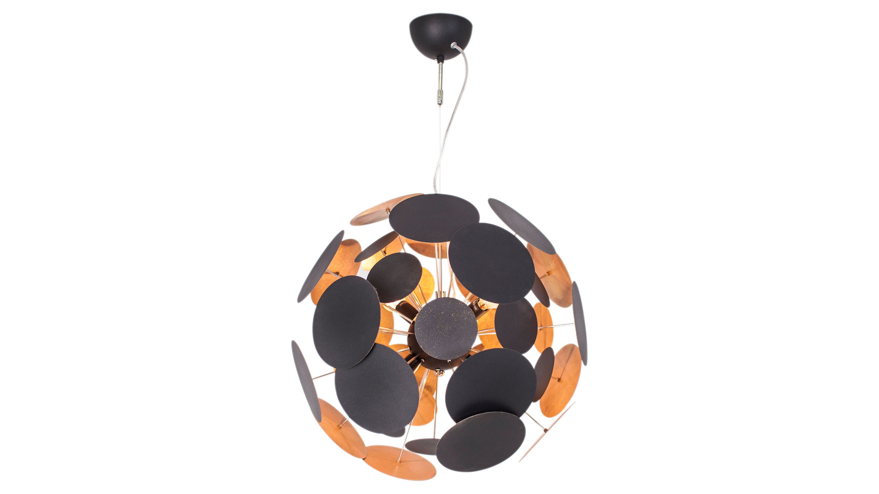 BY RYDÉNS Planet Hängeleuchte sandschwarzes Metall - Durchmesser ca. 50 cm
