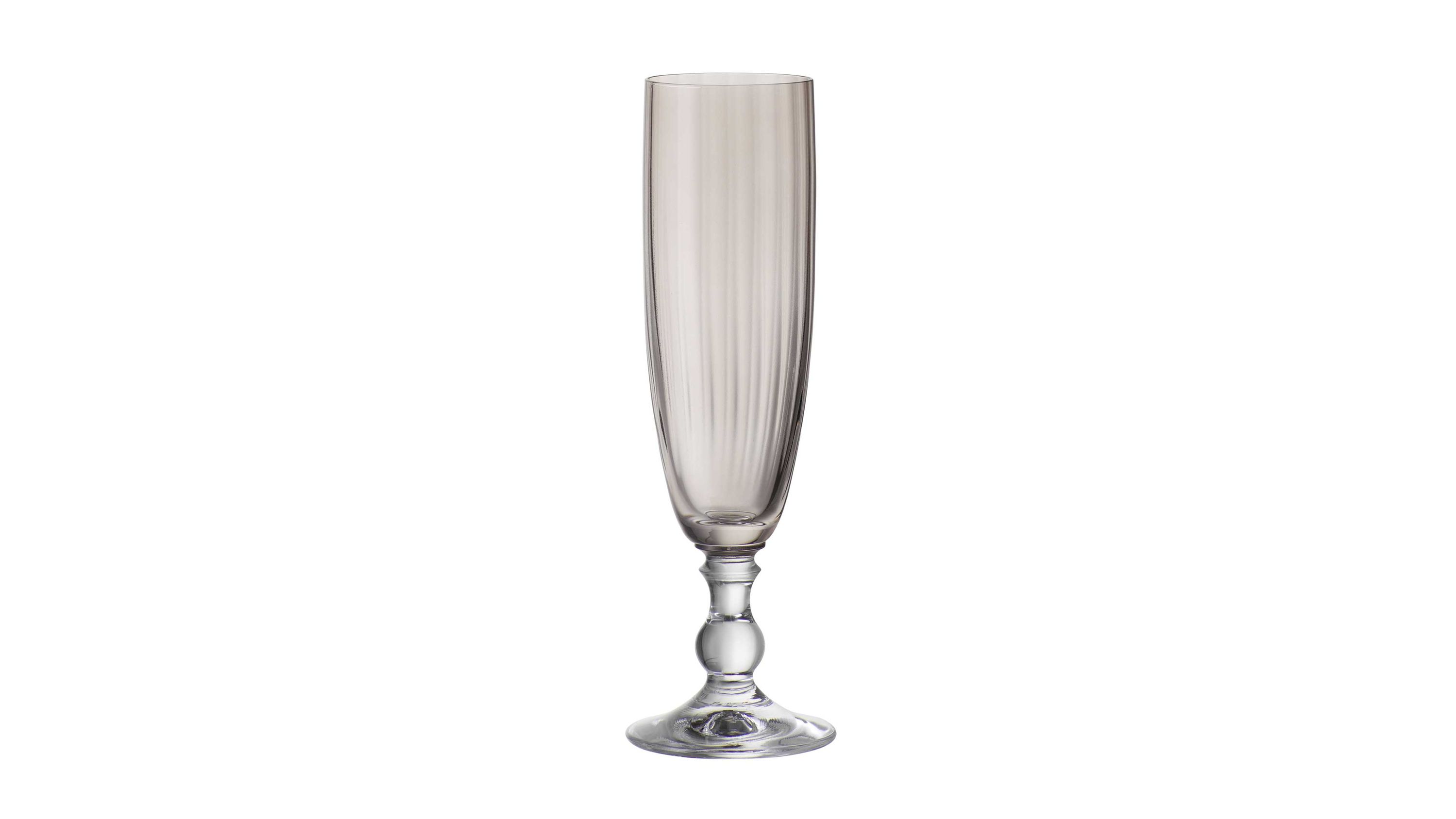 BOHEMIA Cristal Sektglas Georgia rauchbraunes Kristallglas - ca. 230 ml