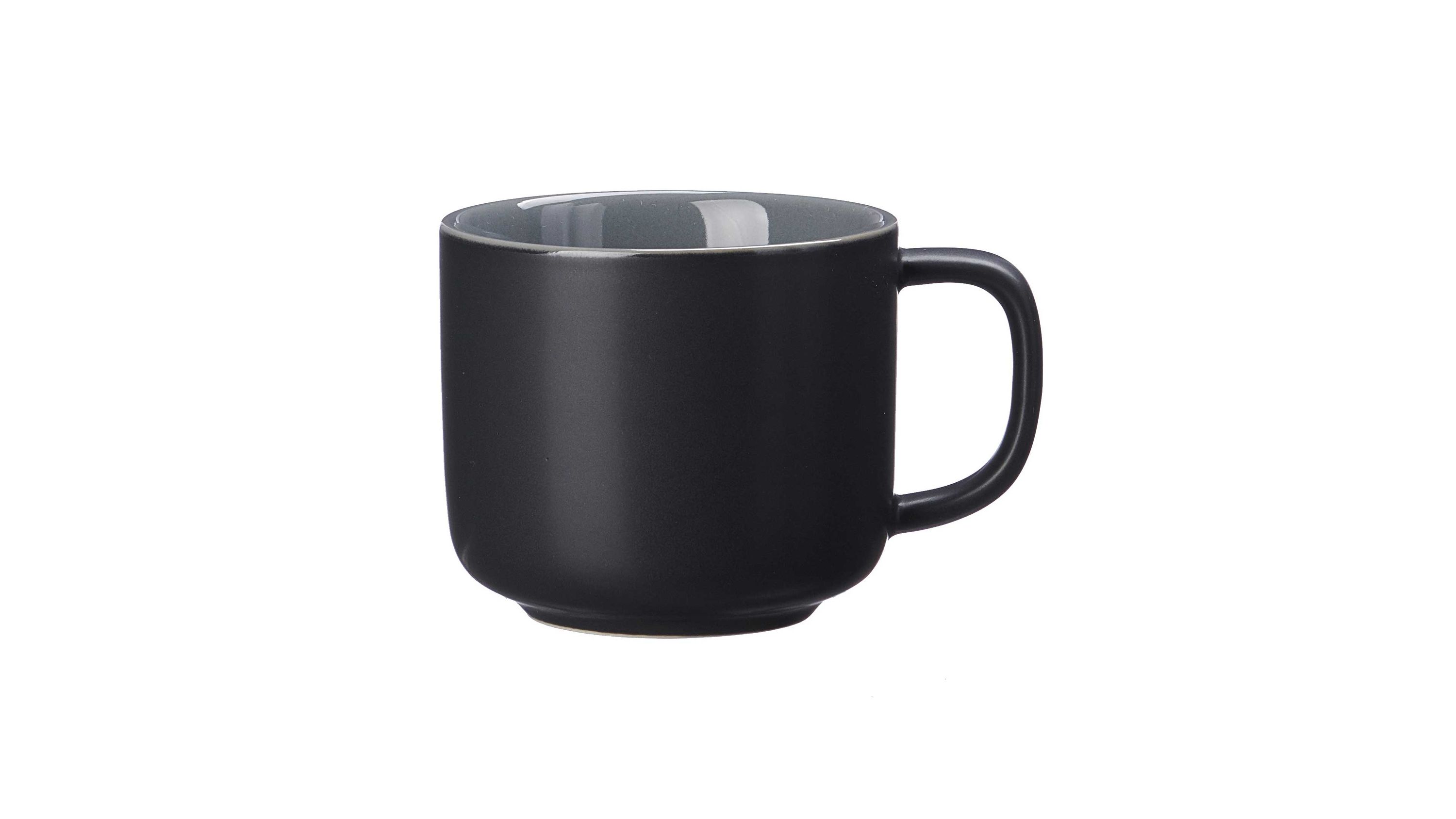 Ritzenhoff & Breker Kaffeetasse Jasper schwarzes Steinzeug  Füllmenge ca. 240 ml