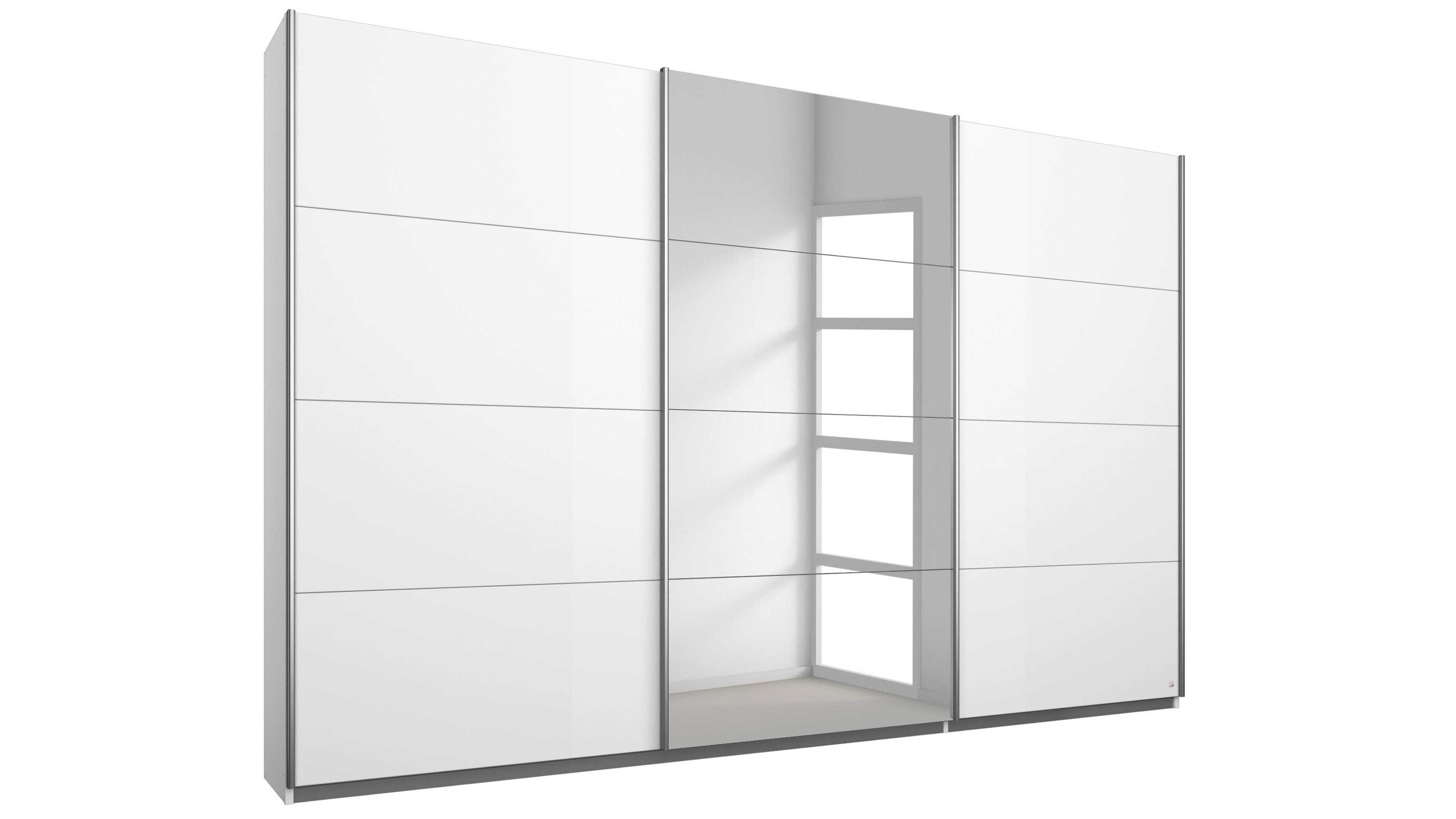 rauch ORANGE Schwebetürenschrank Kulmbach Alpinweiß & Spiegel  drei Türen, Breite ca. 271 cm