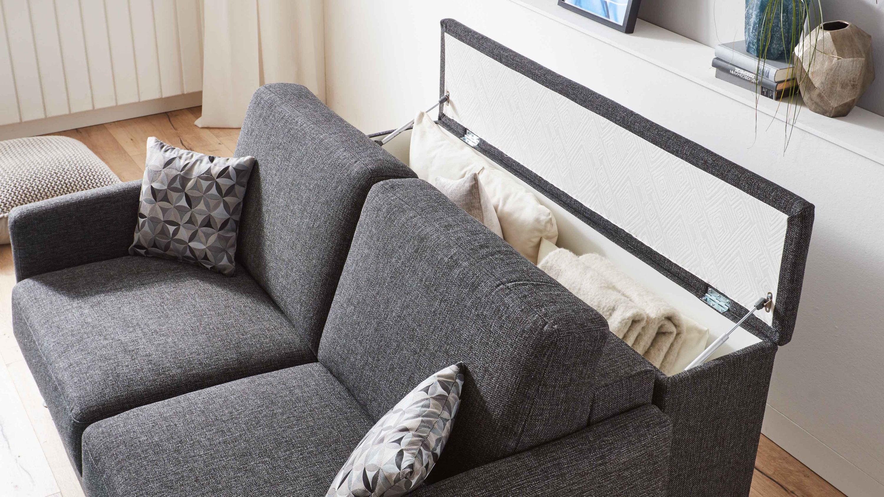 Comfortmaster Molto - Bettbox anthrazitfarbener Webstoff 2-6210