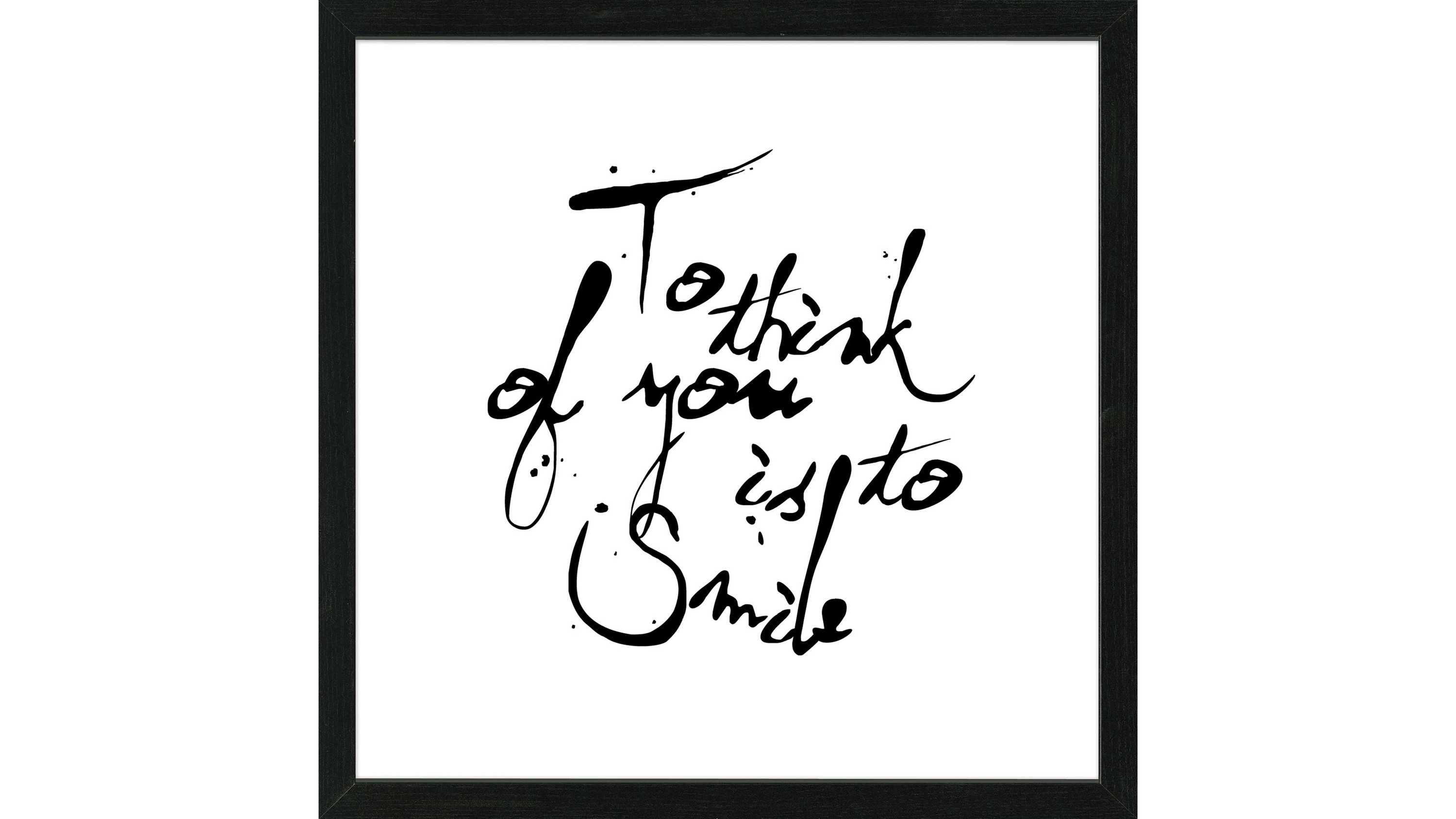 PRO®ART Kunstdruck to think of you Schwarz & Weiß - ca. 35 x 35 cm