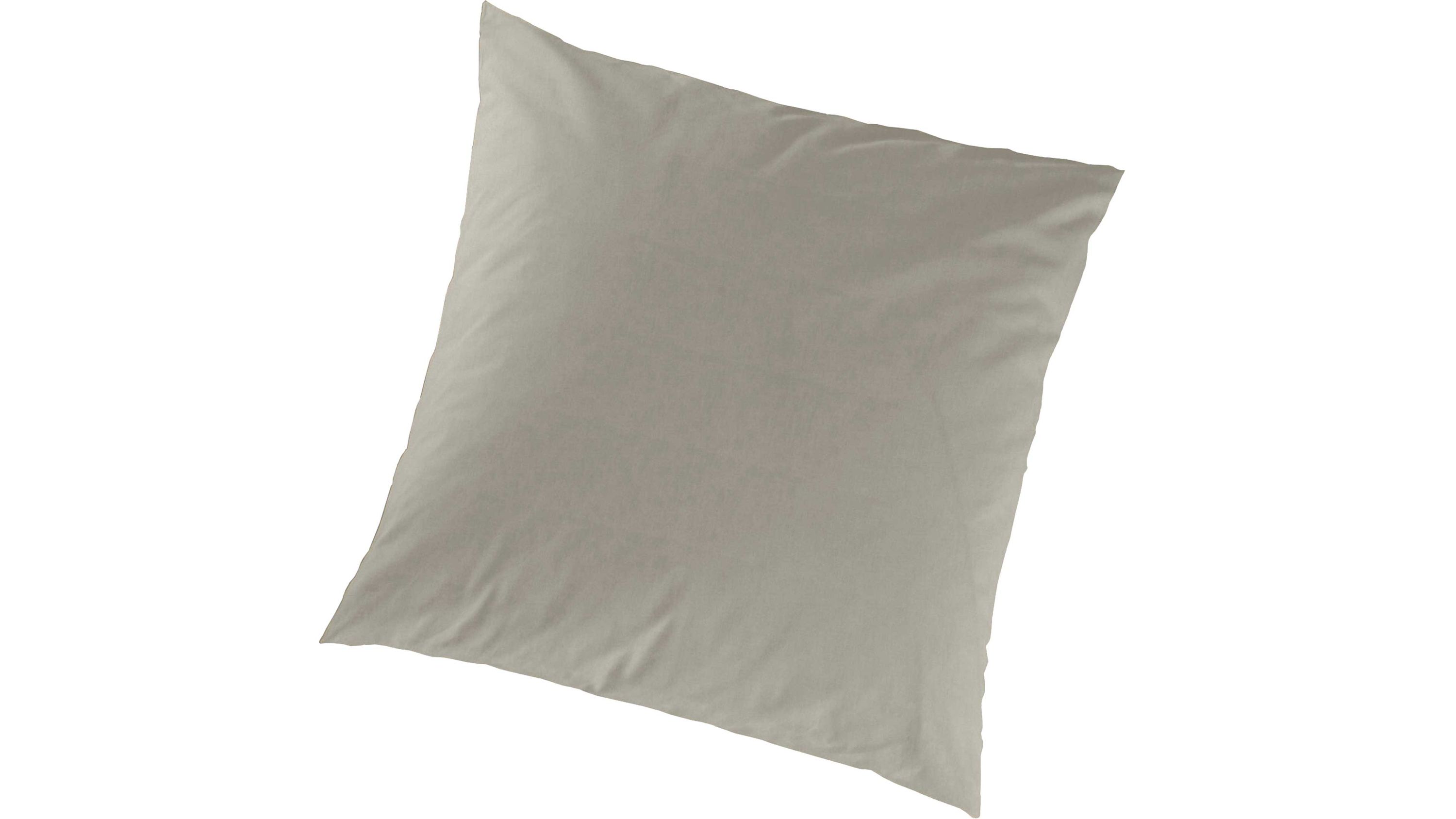 Taupefarbener quadratischer Kopfkissenbezug Quadratischer Kopfkissenbezug in taupefarben mit glatter Oberfläche