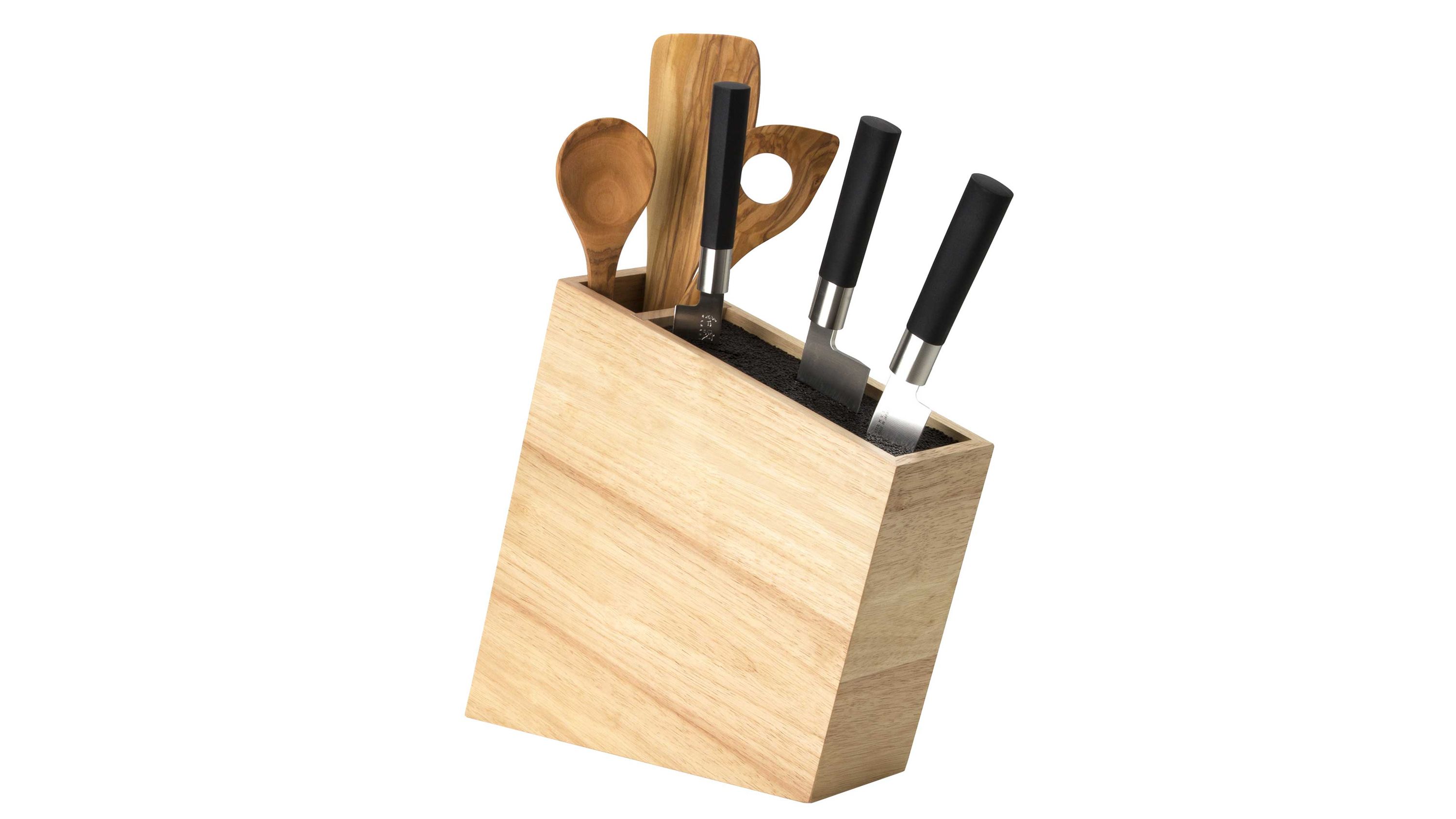 CONTINENTA Messerblock Gummibaum  ca. 31 x 28 cm