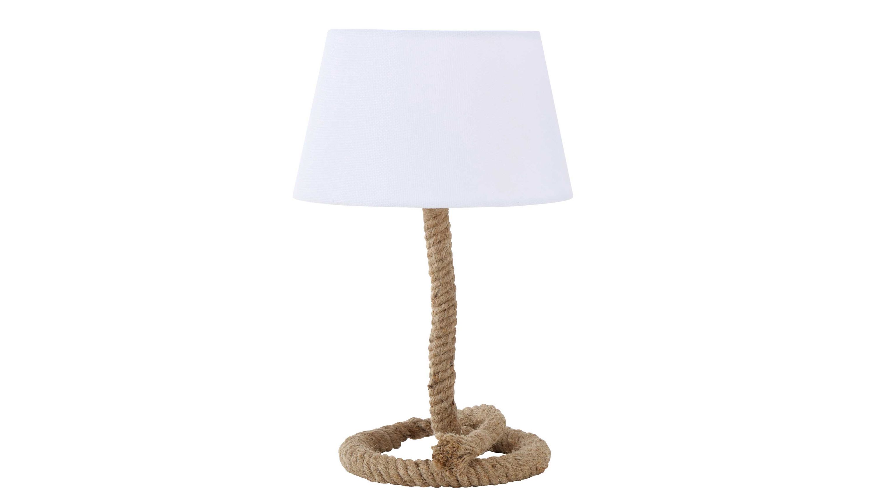Tischleuchte Toko weißer Lampenschirm  Höhe ca. 40 cm