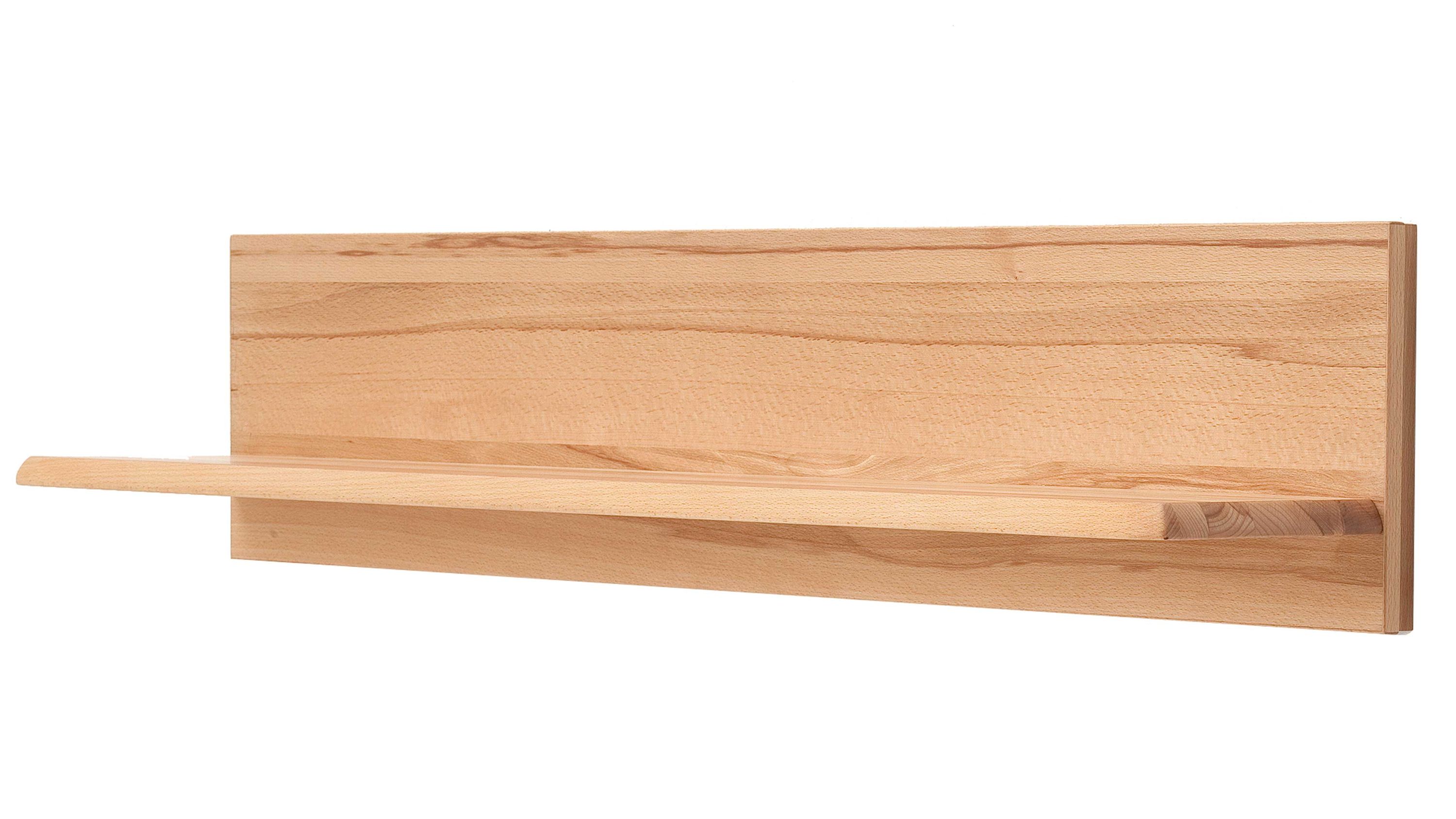 Wandboard mit Rückwand in Holzoptik Wandregal mit Rückwand in hellbrauner Holzoptik