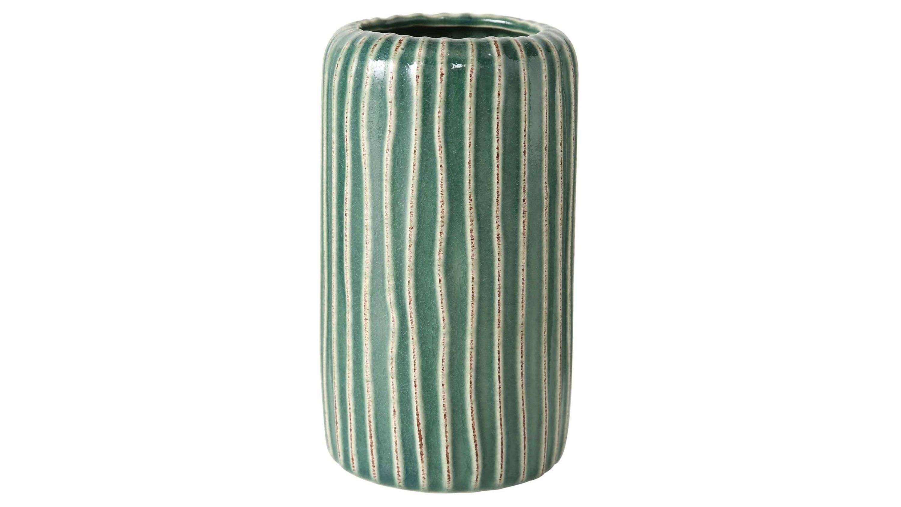 Vase Icona grünes Steingut  Durchmesser ca. 9 cm