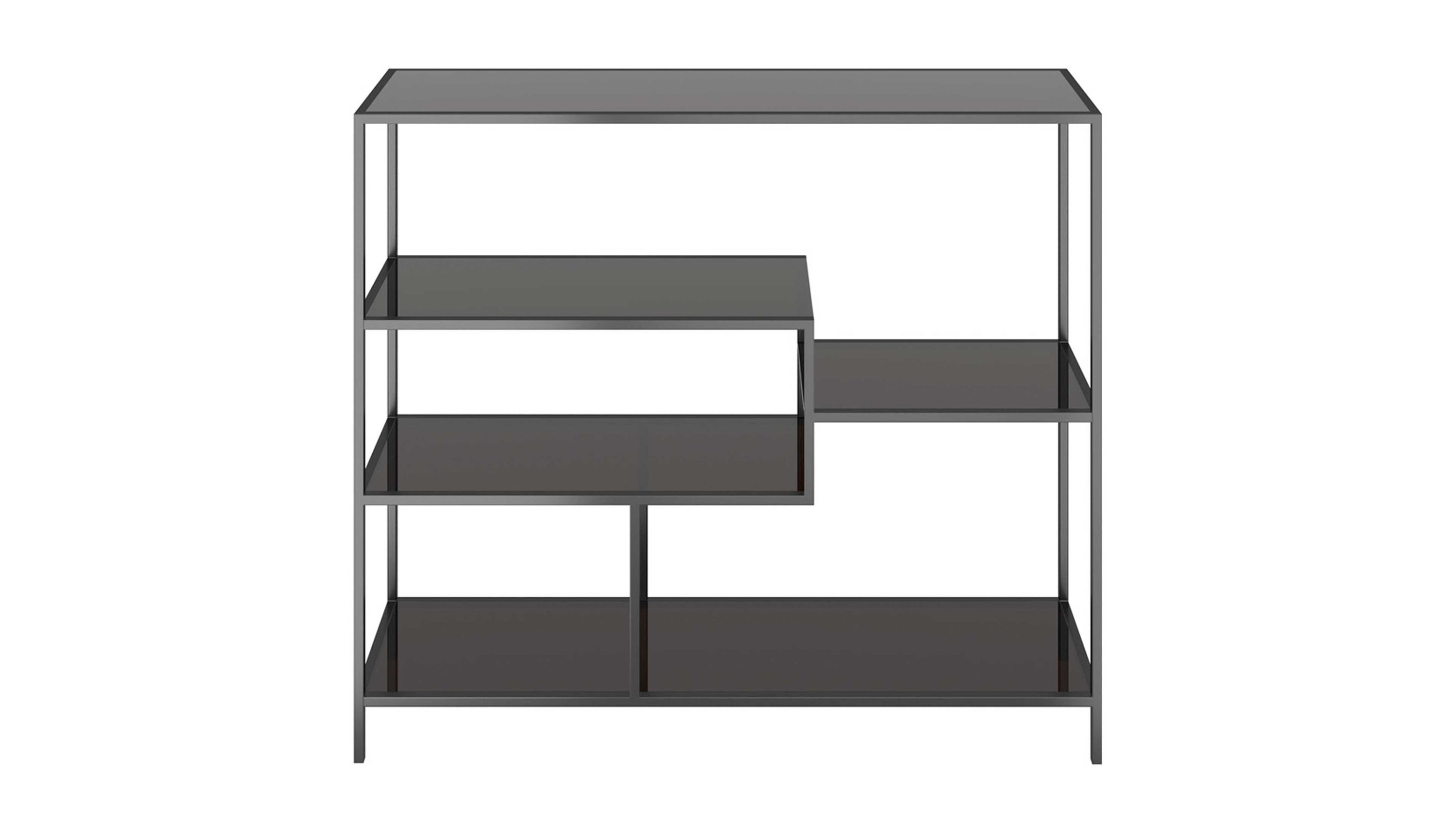 KARE DESIGN Regalserie Loft Schwarz & Anthrazit - ca. 115 x 100 cm
