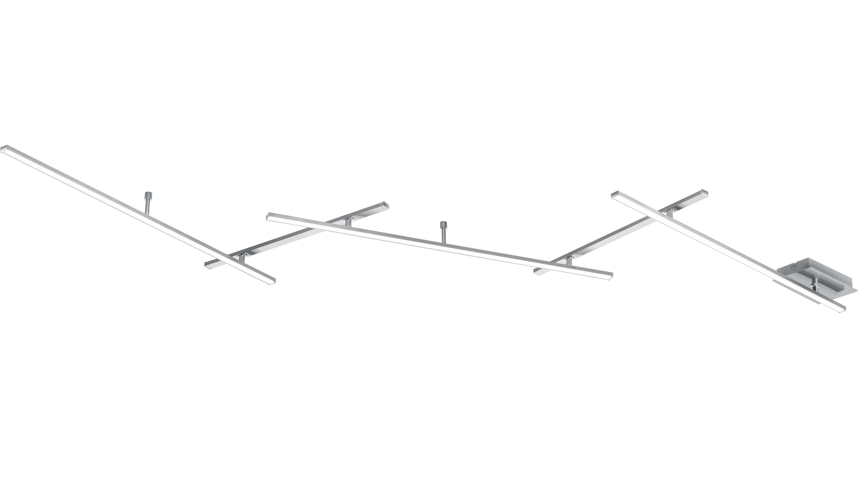 Trio LED-Deckenleuchte Indira Nickel matt  Länge ca. 180 - 245 cm