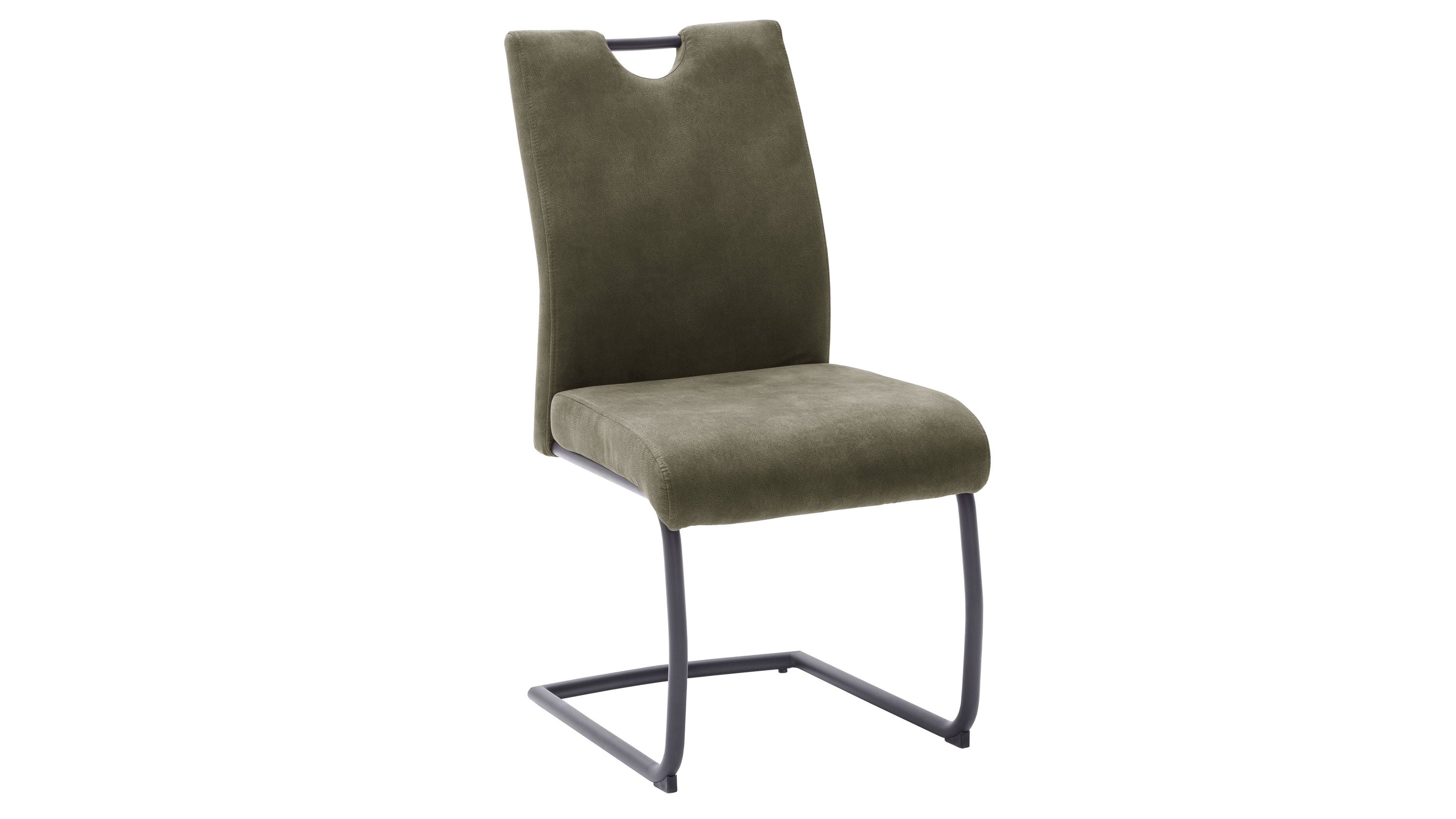 Schwingstuhl Olive & Schwarz