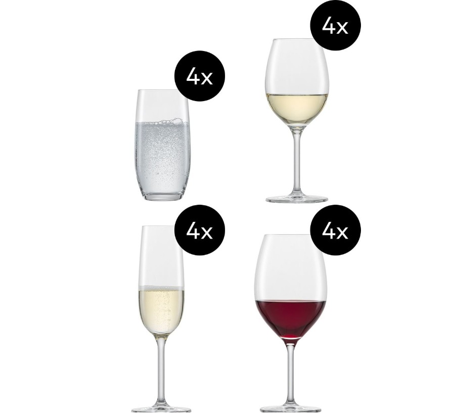 Zwiesel Kristallglas AG Gläser-Set For You Durchsichtig 16-teilig spülmaschinenfest