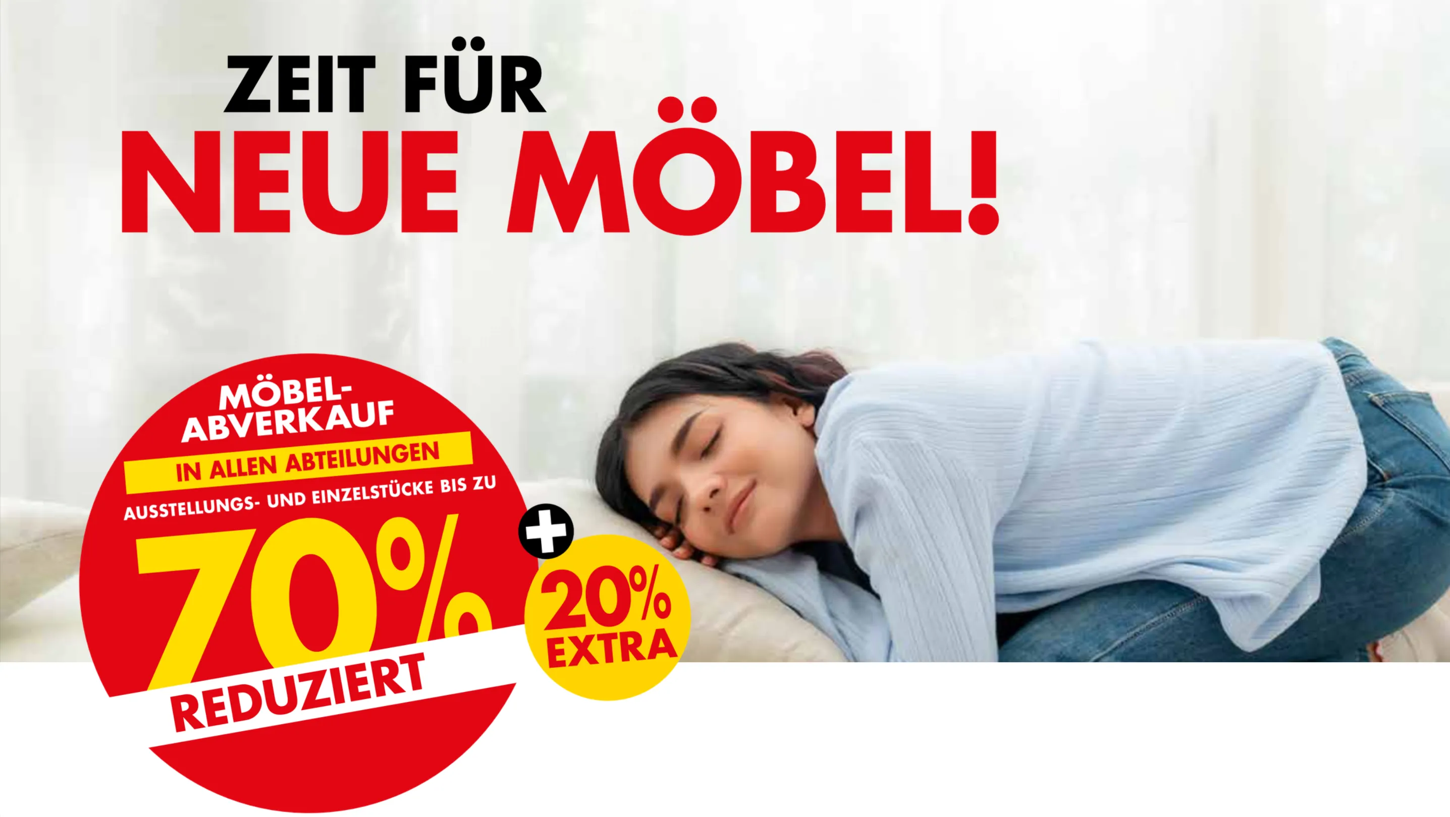 MÖBELABVERKAUF - TRAUMSTÜCKE SICHERN UND BIS ZU 70% SPAREN!