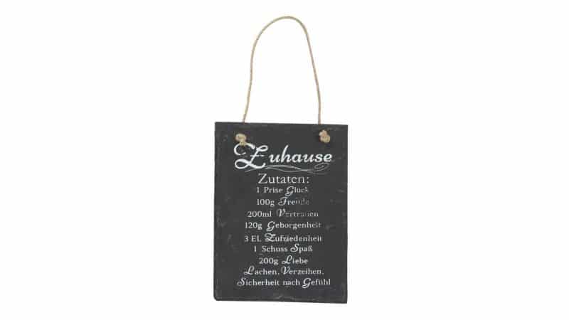 Interliving BEST BUDDYS! Schiefer-Schild Zuhause