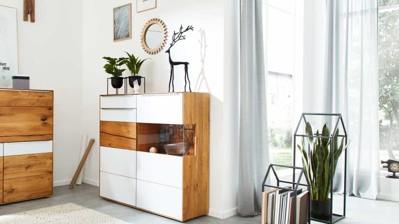 Interliving Wohnzimmer Serie 2020 - Highboard 151124