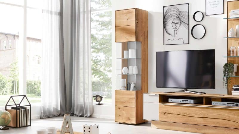 Interliving Wohnzimmer Serie 2020 - Vitrine 151300