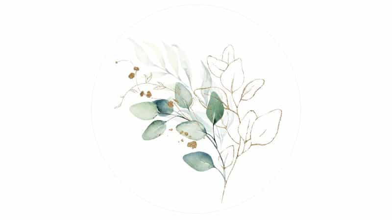 Interliving BEST BUDDYS! Kunstdruck Watercoloured Leaves II