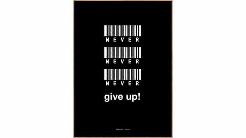 Interliving BEST BUDDYS! Posterdruck Never Give Up