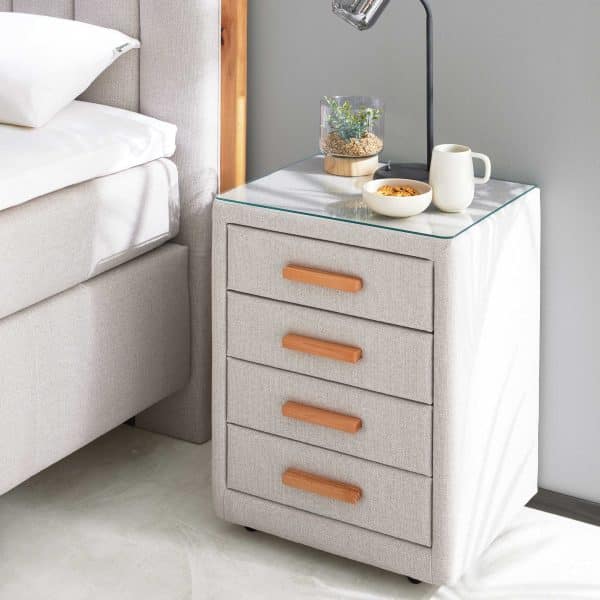 Interliving Boxspringbett Serie 1415 - Nachtkommode NK I830