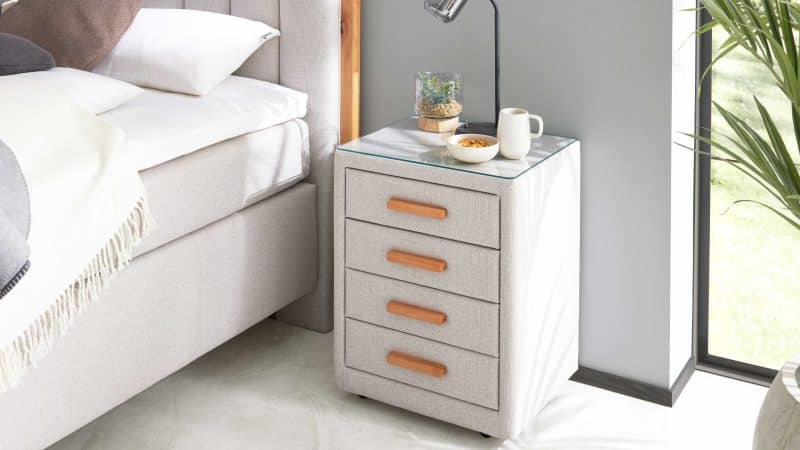 Interliving Boxspringbett Serie 1415 - Nachtkommode NK I830