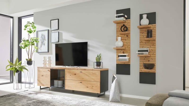 Interliving Wohnzimmer Serie 2108 - Wohnwand 780001M-32