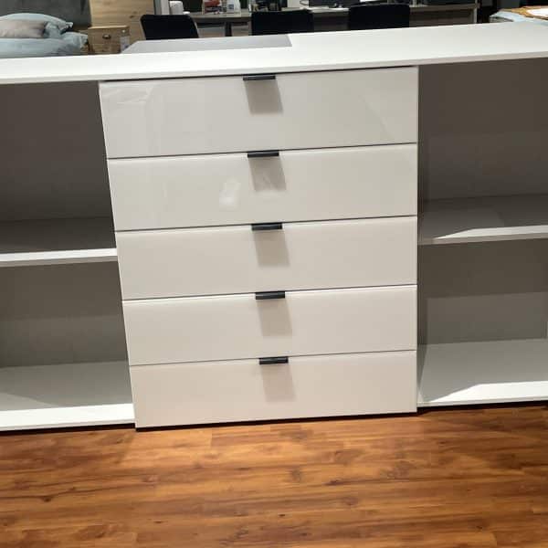 Kommode One 700 Weissglas Polarweiss