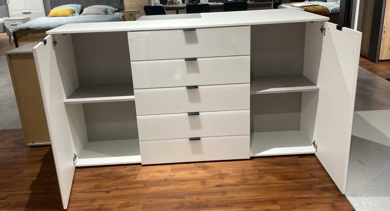 Kommode One 700 Weissglas Polarweiss