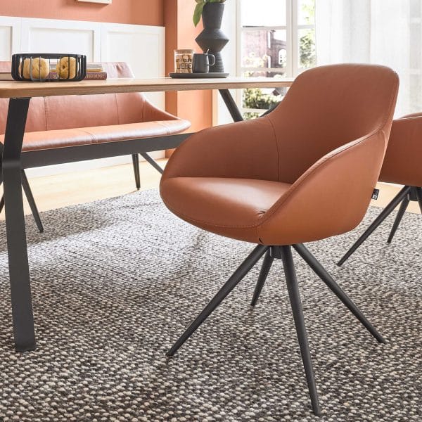 Interliving Esszimmer Serie 5115 - Armlehnstuhl Ravi Stativ R23L