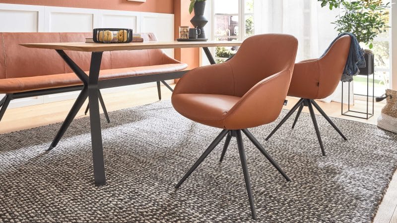 Interliving Esszimmer Serie 5115 - Armlehnstuhl Ravi Stativ R23L