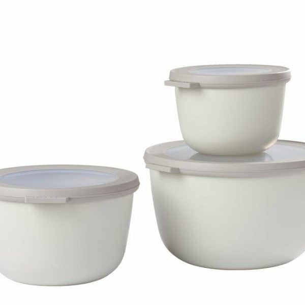 Mepal Multischüssel 3 teilig Set Nordic White Aufbewahrung Dosen Vorratsdosen