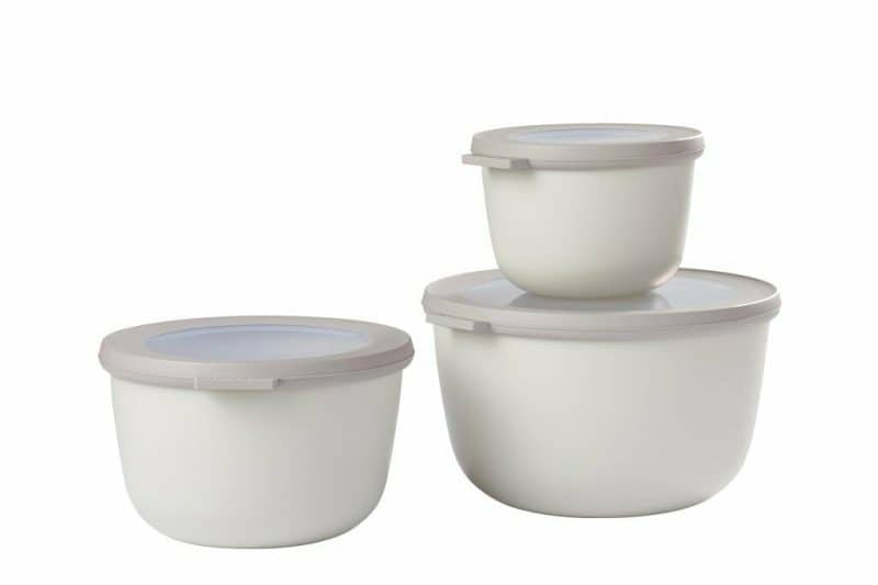 Mepal Multischüssel 3 teilig Set Nordic White Aufbewahrung Dosen Vorratsdosen