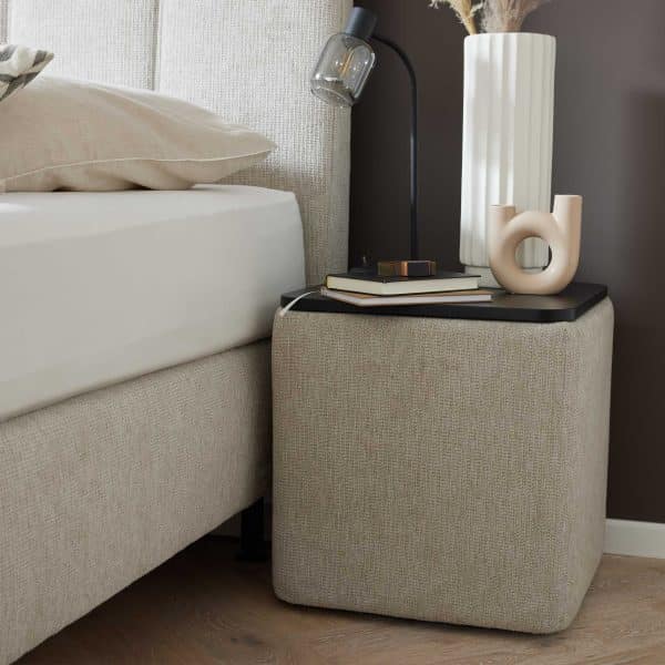Interliving Boxspringbett Serie 1418 - Nachtkonsole Tonne