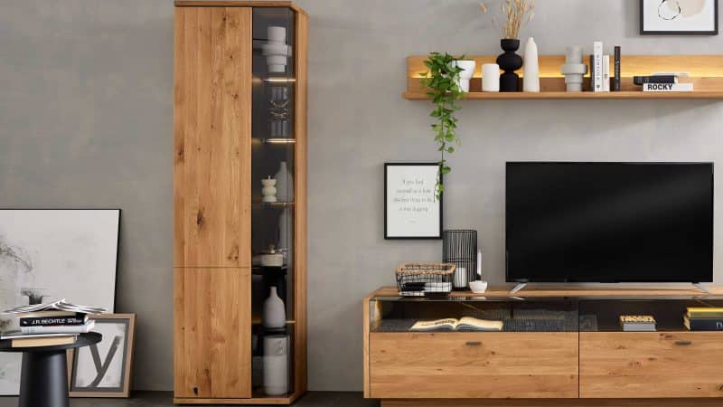 Interliving Wohnzimmer Serie 2027 - Vitrine 09